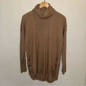 Madewell Crestland Side-Button Merino Wool Alpaca Blend Turtleneck Size Medium